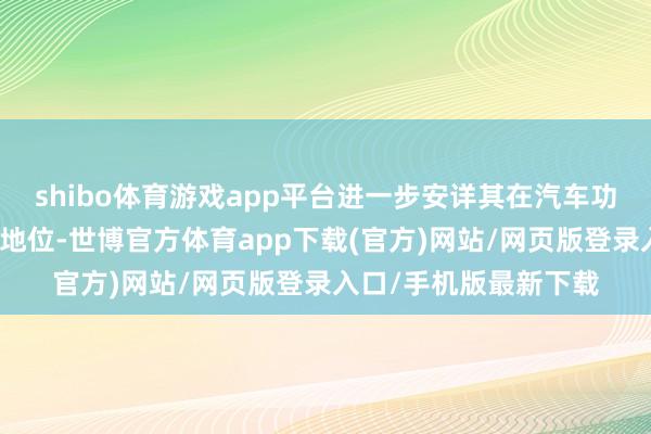 shibo体育游戏app平台进一步安详其在汽车功率半导体领域的指点地位-世博官方体育app下载(官方)网站/网页版登录入口/手机版最新下载